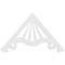 Ekena Millwork Pitch Marshall Architectural Grade PVC Gable Pediment, 36"W x 21"H x 1"P (14/12) GPP036X021X100MAR - alternate 2